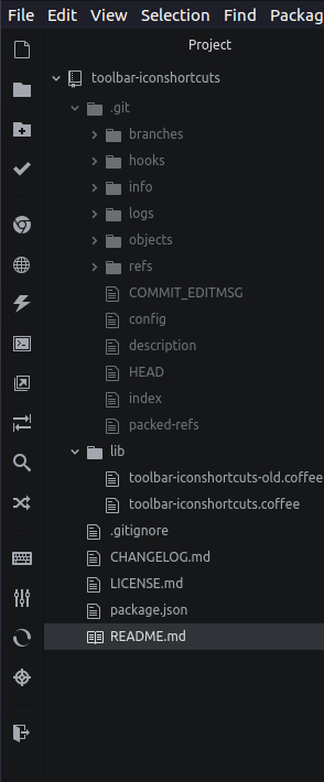 Tool bar Icon Shortcuts preview